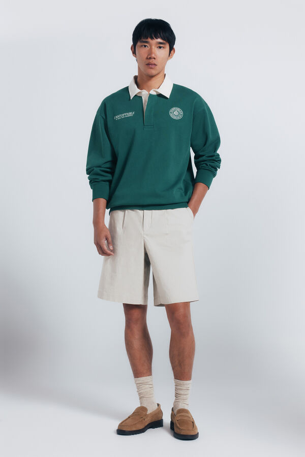 Springfield Rugby neck sweatshirt green