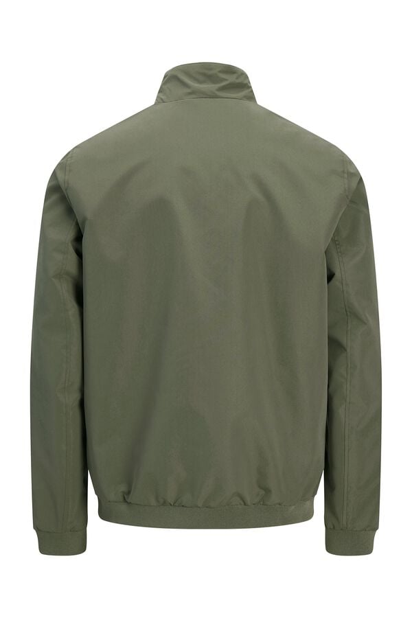 Jack & Jones PLUS Jaqueta bomber de gola alta cru