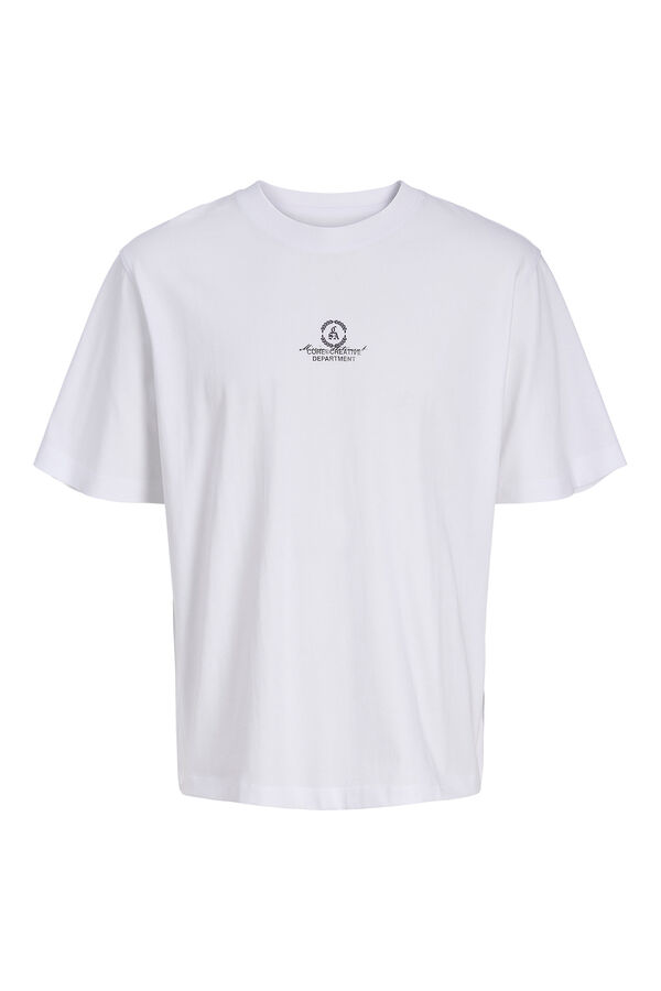 Jack & Jones T-shirt manga curta lavada branco