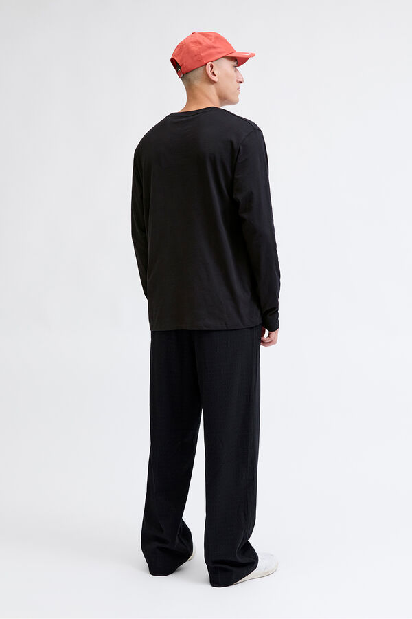 Jack & Jones T-shirt manga Studio preto