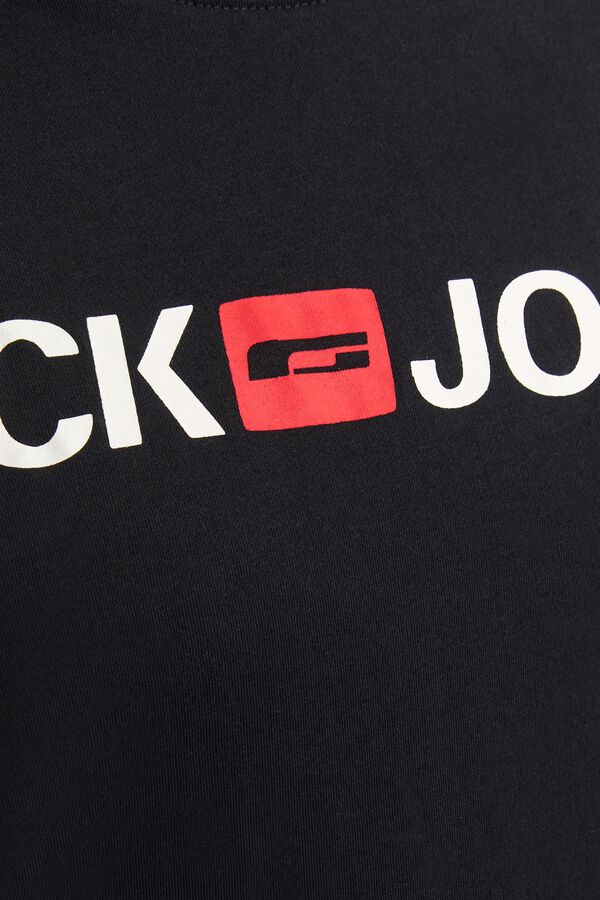 Jack & Jones PLUS T-shirt de manga curta com logo preto