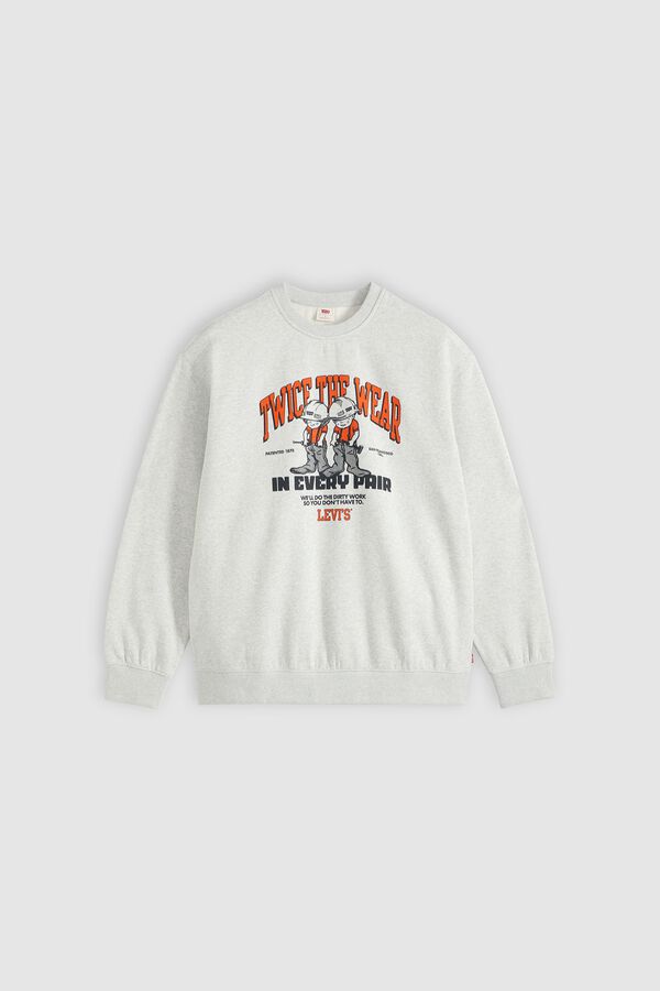 Levi's Sweatshirt gola redonda cinzento