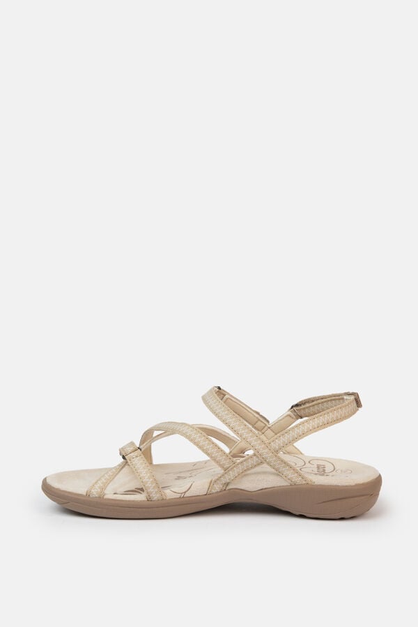 Izas Velcro hiking sandal nude