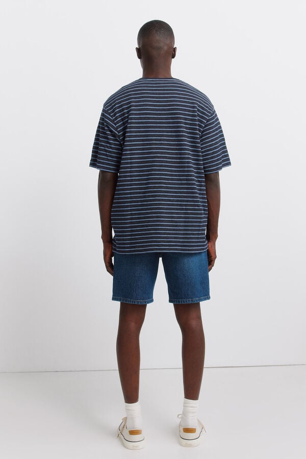 Springfield Bermudas jeans regular fit azul