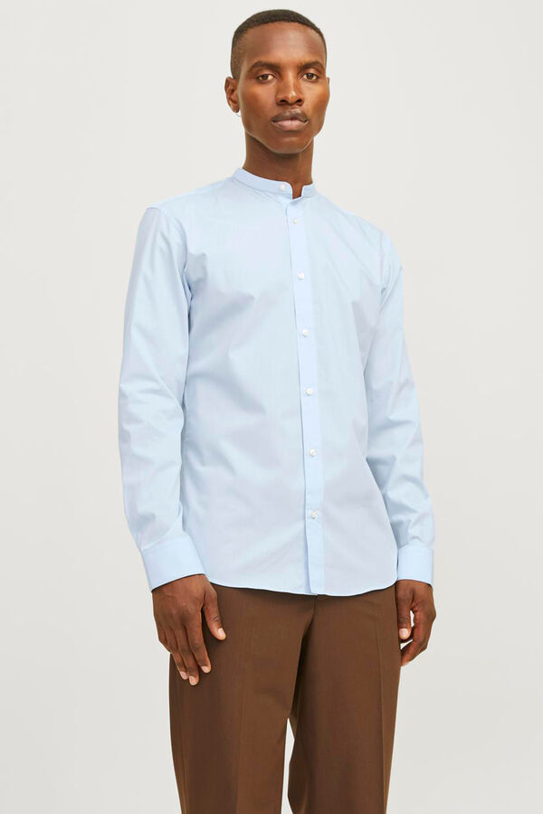Jack & Jones Camisa gola mao azul