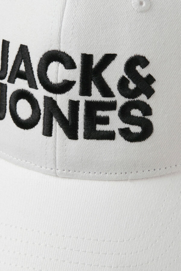 Jack & Jones Boné com logo XL branco