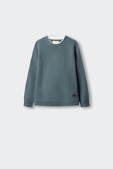 Springfield Kids Camisola de gola dupla para crian&ccedil;a azul