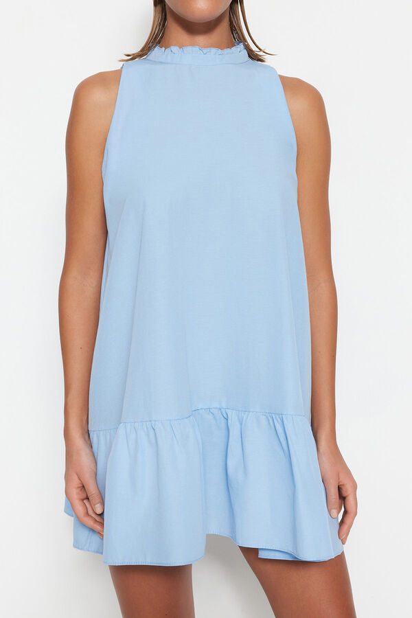 Trendyol Vestido mini sem mangas azul