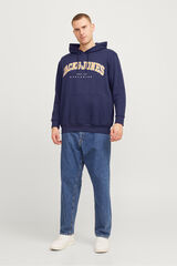 Jack & Jones PLUS Moletom Plus Sweatshirt regular fit azul