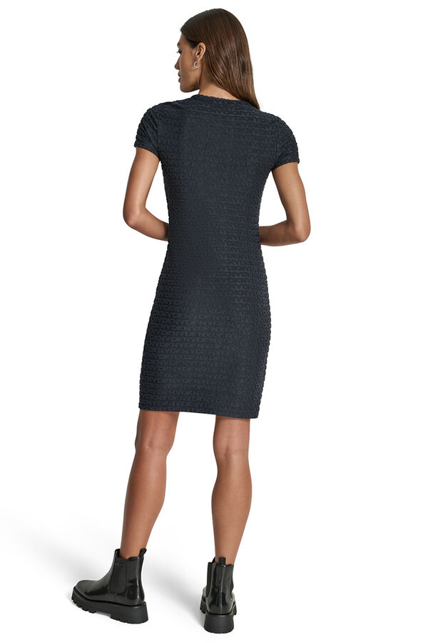DKNY Vestido monogram preto