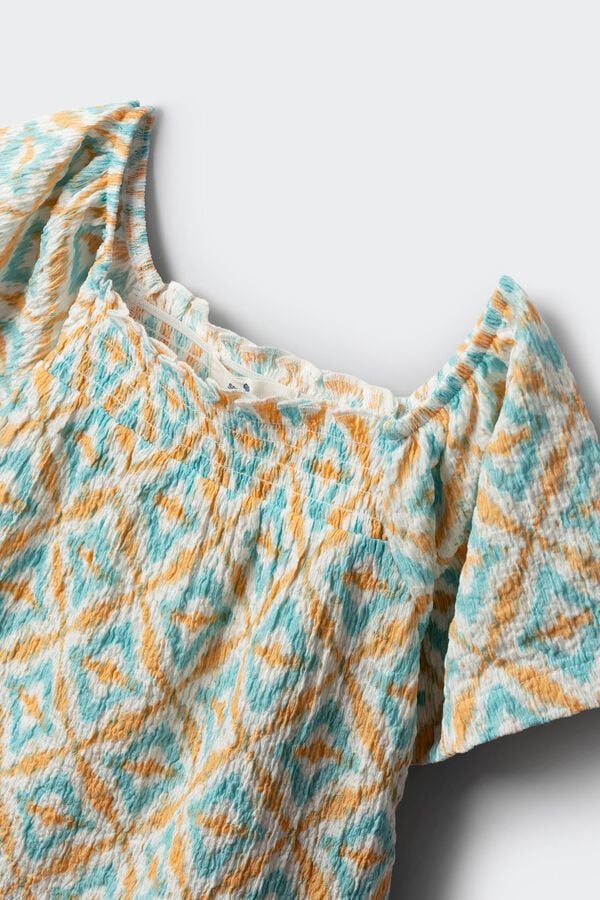 Springfield Kids Blusa ikat para menina bege