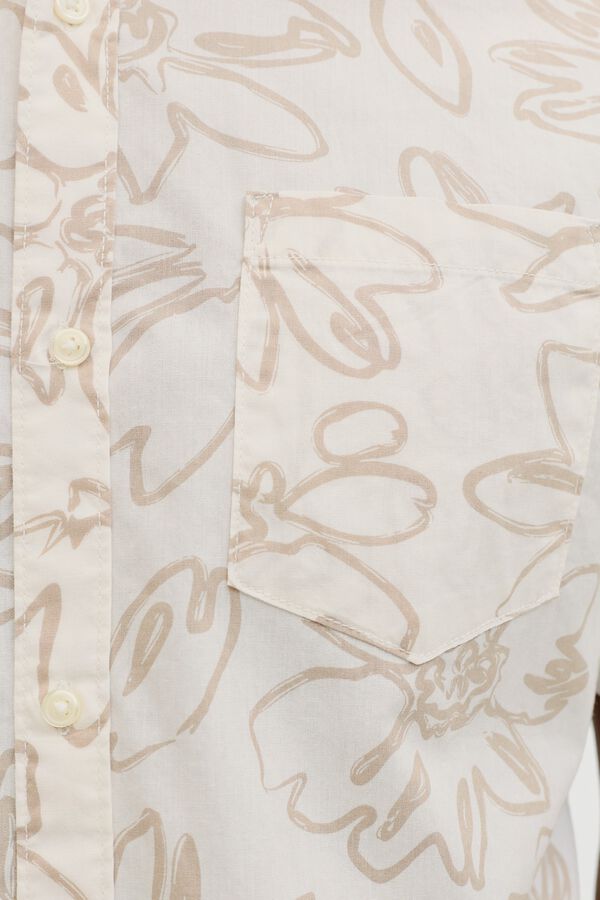 Jack & Jones Camisa regular fit estampada branco