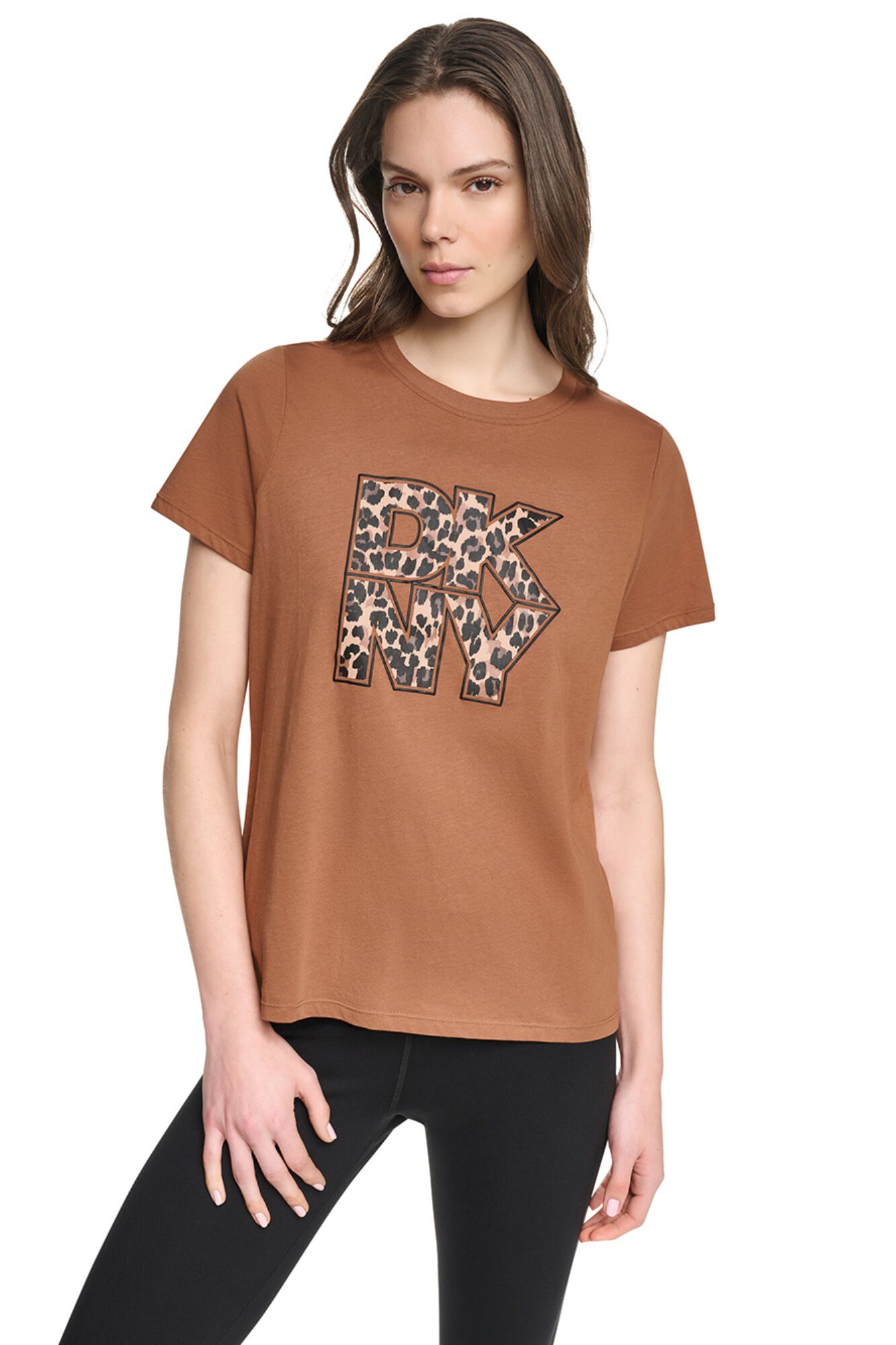 DKNY Camiseta manga corta logo animal print