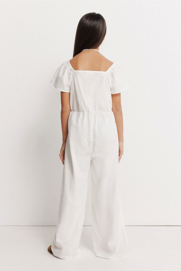 Springfield Kids Peto bordado suizo ni&ntilde;a marfil