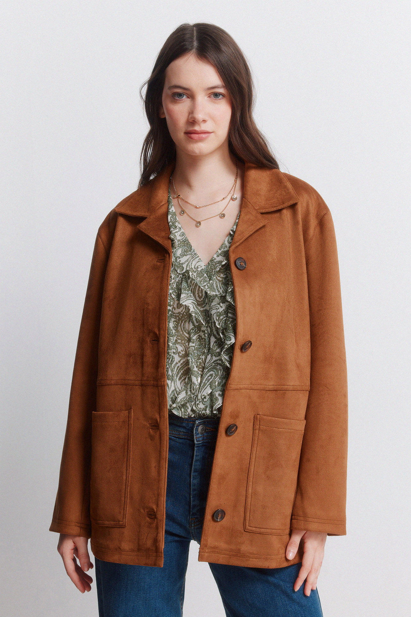 Springfield Chaqueta blazer antelina