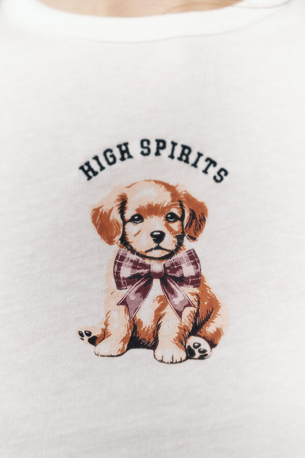 High Spirits Waggy T-shirt grey