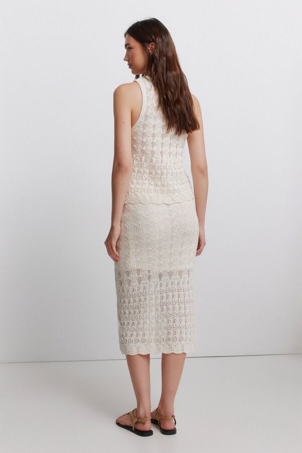 Springfield Saia pointelle bege