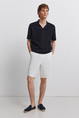 Springfield Bermudas de algod&atilde;o relaxed fit bege