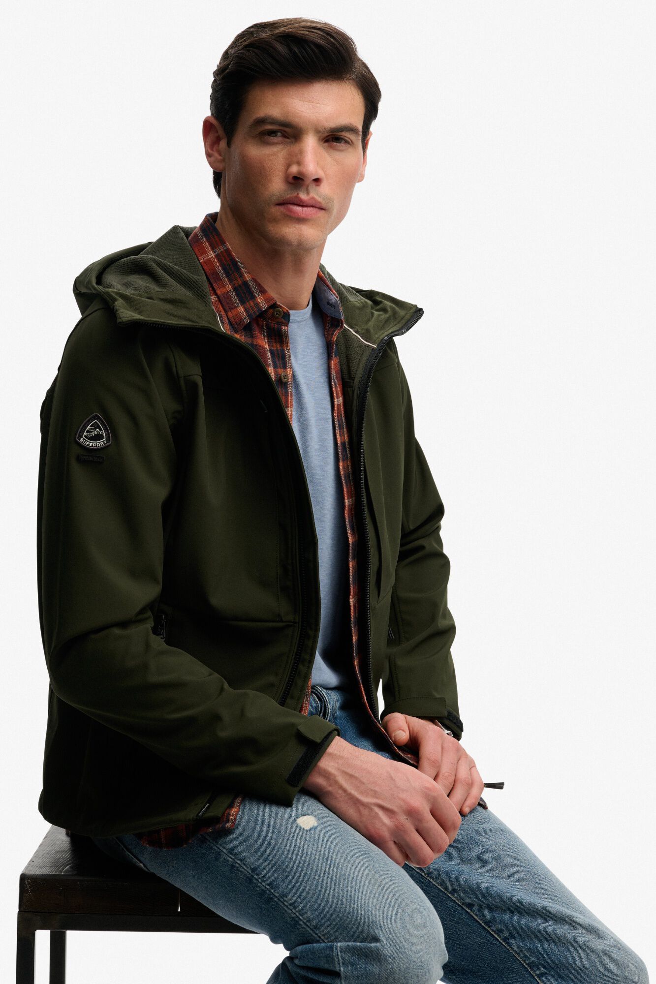 Superdry Chaqueta hombre sofshell con capucha