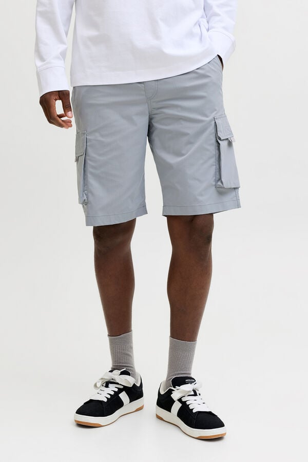 Jack & Jones Bermuda jogger cargo cinzento