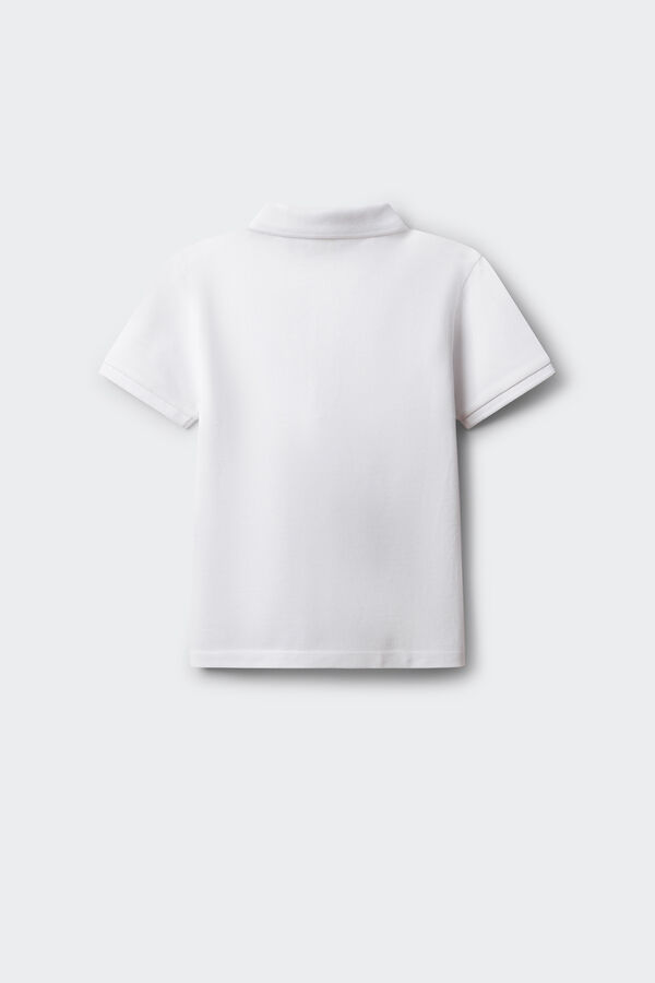 Springfield Kids Polo b&aacute;sico menino branco