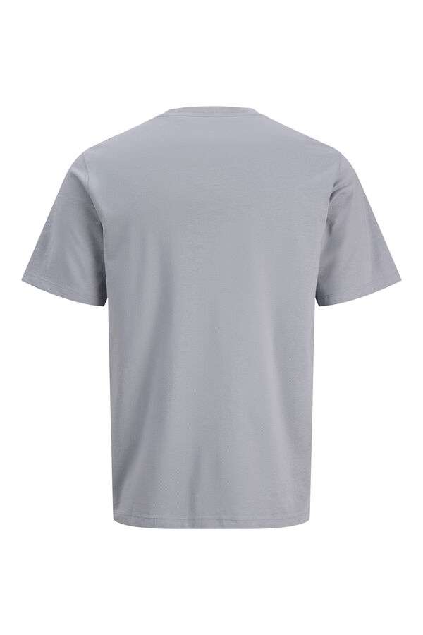 Jack & Jones PLUS T-shirt de algod&atilde;o estampada azul