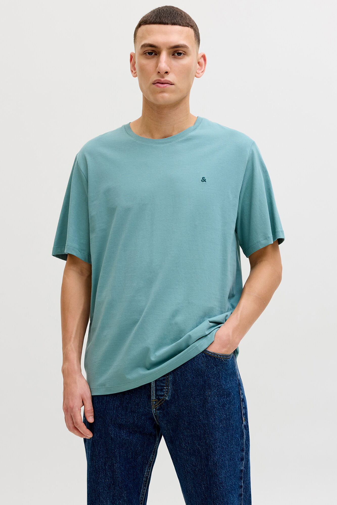 Jack & Jones Pacote com 5 camisetas b&aacute;sicas