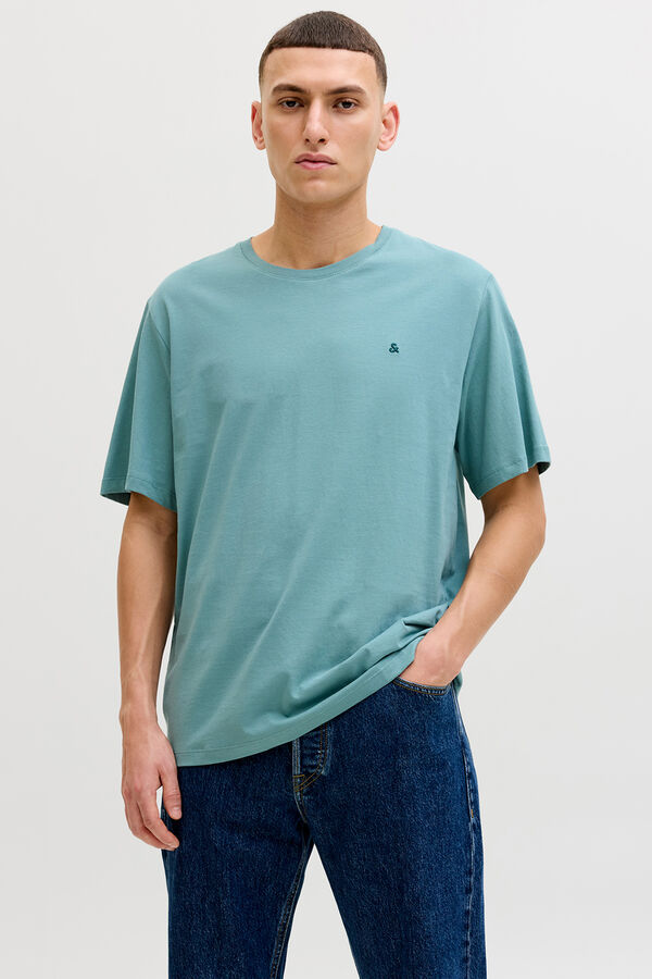 Jack & Jones Pack de 5 camisetas b&aacute;sicas turquesa
