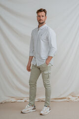 Celopman Slim fit chinos blue