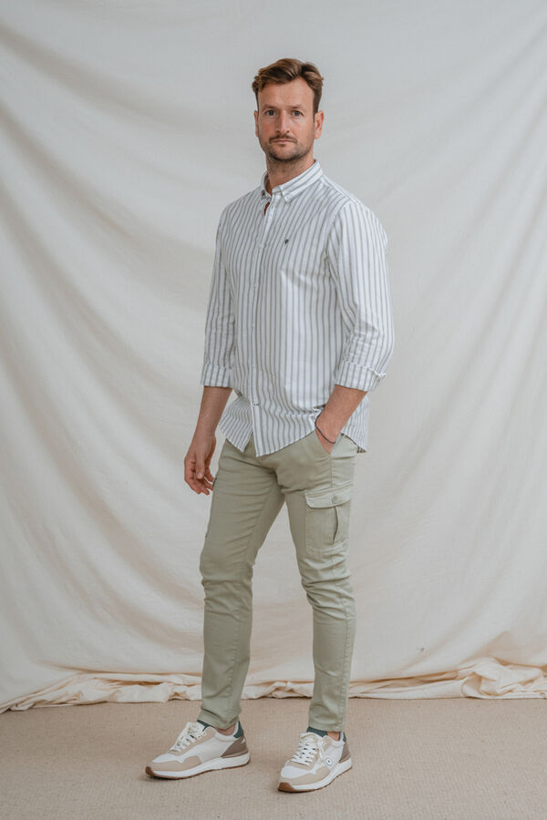 Celopman Slim fit chinos blue