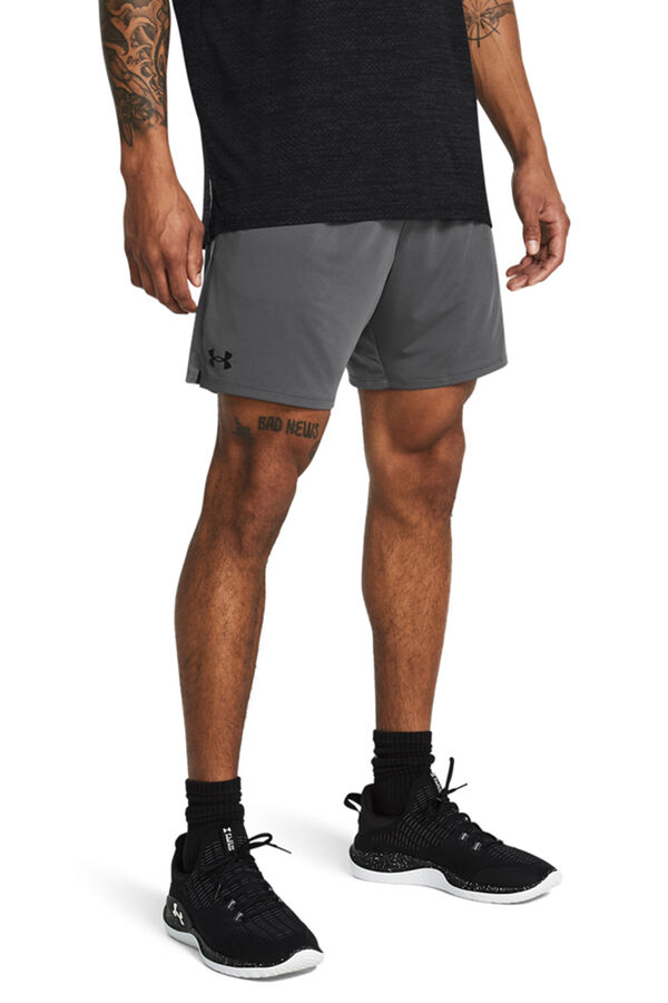 Under Armour shorts masculinos cinzento