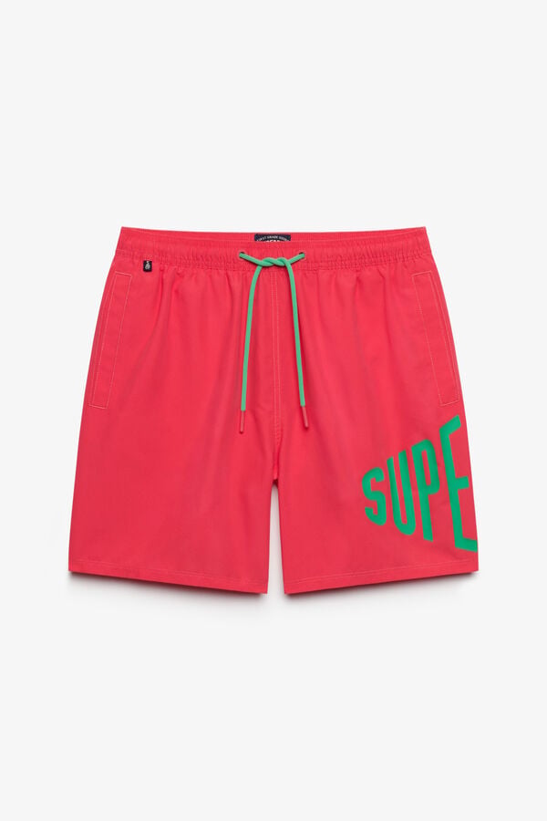 Superdry Fato de banho com logo rosa
