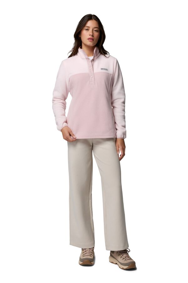 Columbia Forro polar com meio fecho-&eacute;clair rosa