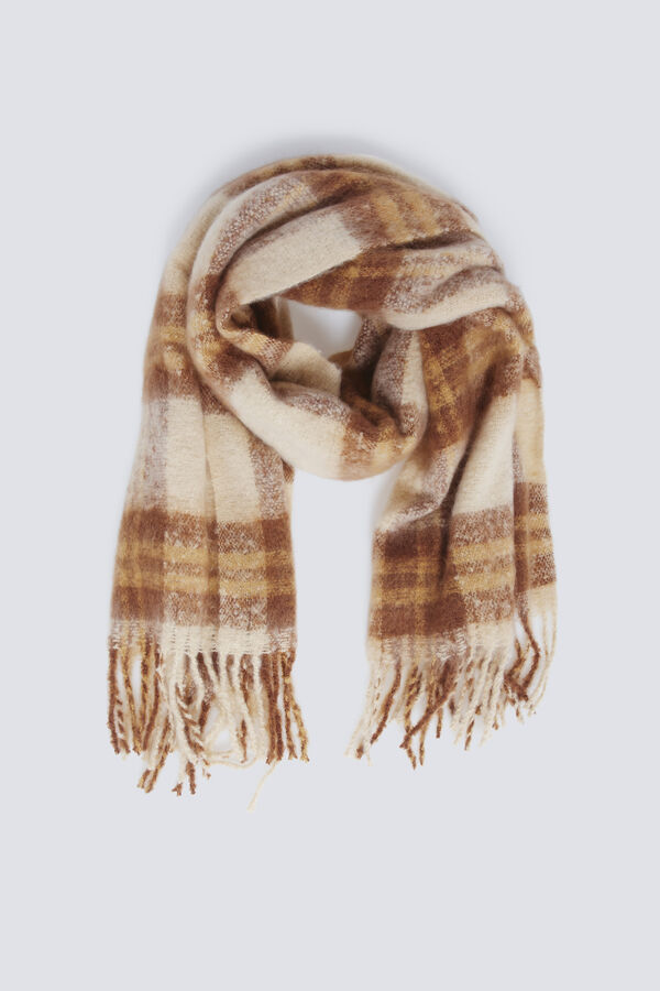 Springfield Cachecol xadrez cru