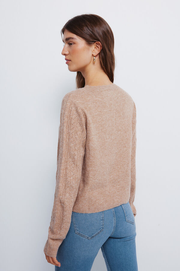 Springfield Cardigan Pointelle cru