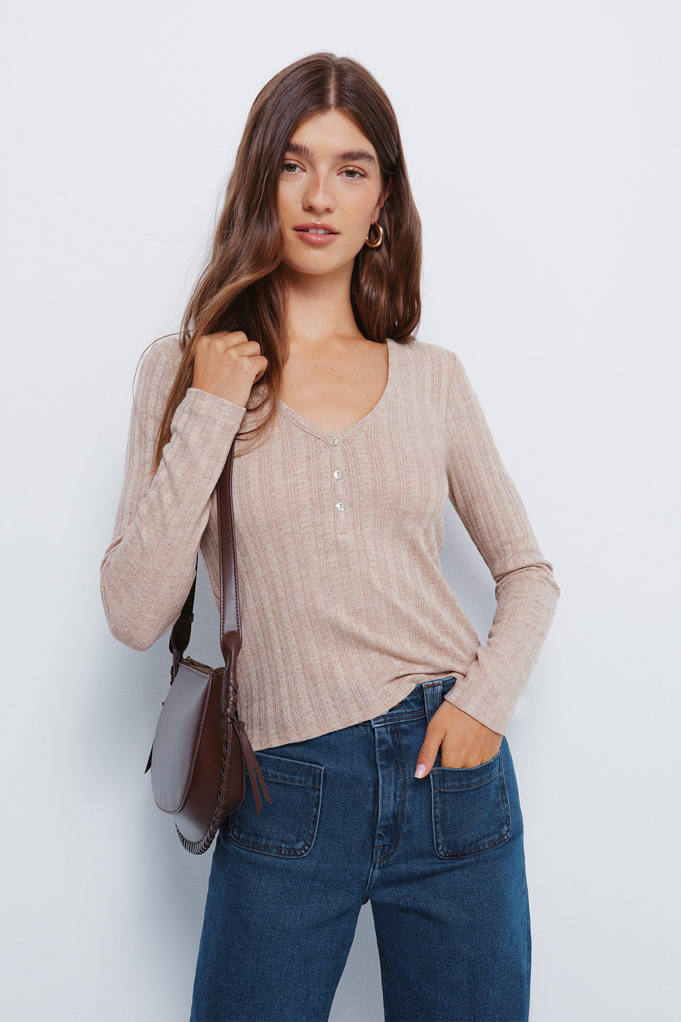 Springfield Camiseta panadera punto cortado