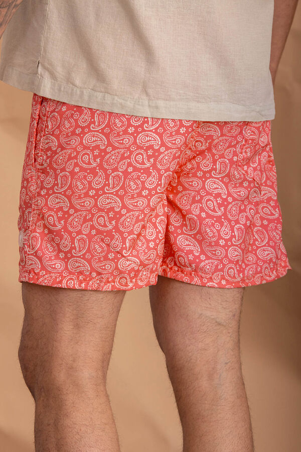 Celopman Cashmere Print Swimsuit red