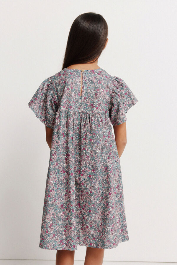 Springfield Kids Vestido estampado flores liberty rosa