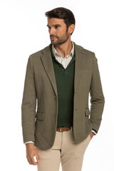Celopman Blazer de malha casual verde