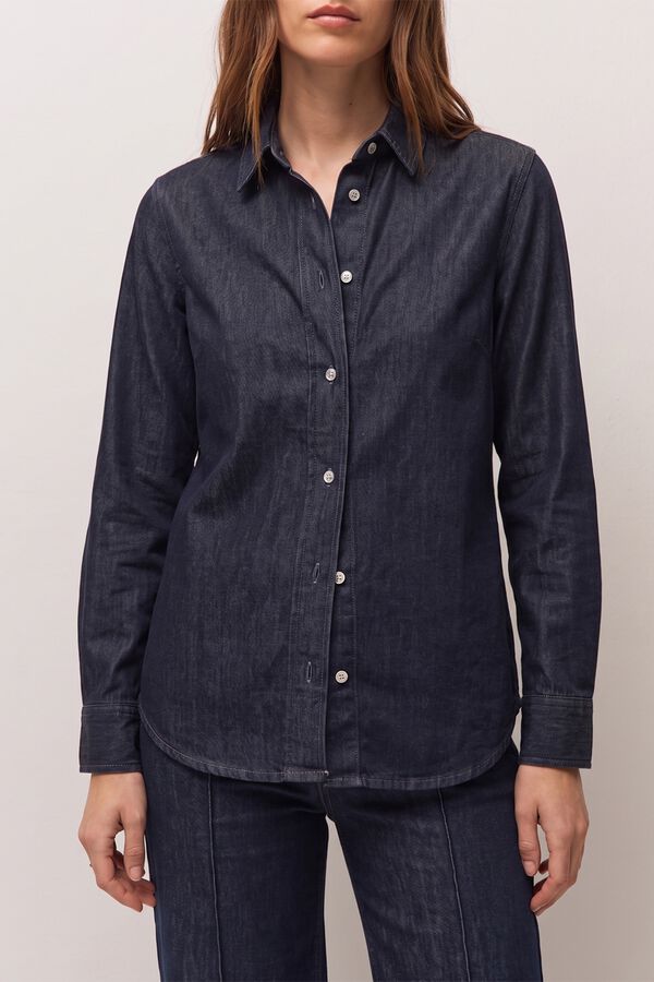 Systemaction Camisa efeito ganga azul