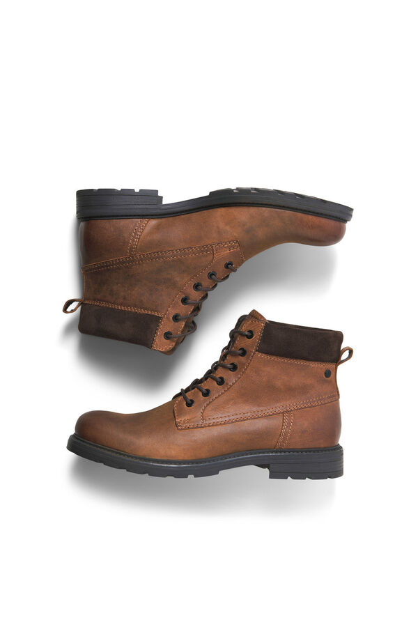 Jack & Jones Botins de cano alto de couro estampado