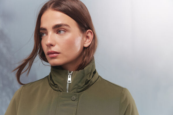 Springfield Parka com capuz de pele Sorona Aura estampado