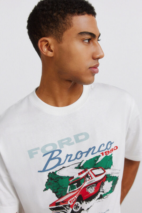 Springfield T-shirt Ford Bronco 1980 branco