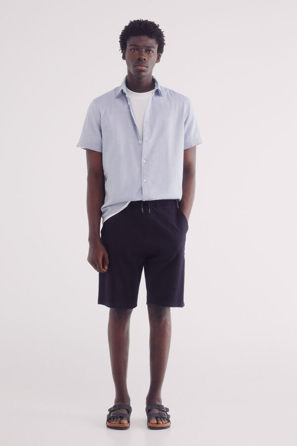Springfield short sleeve -sleeved shirt blue