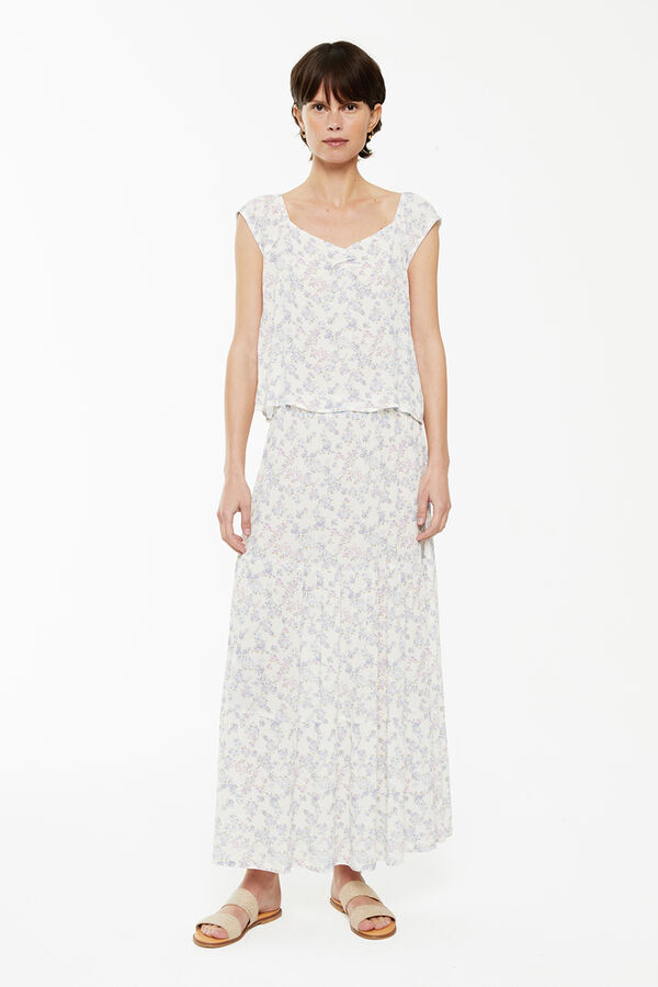 System Action Blusa com estampado floral  azul