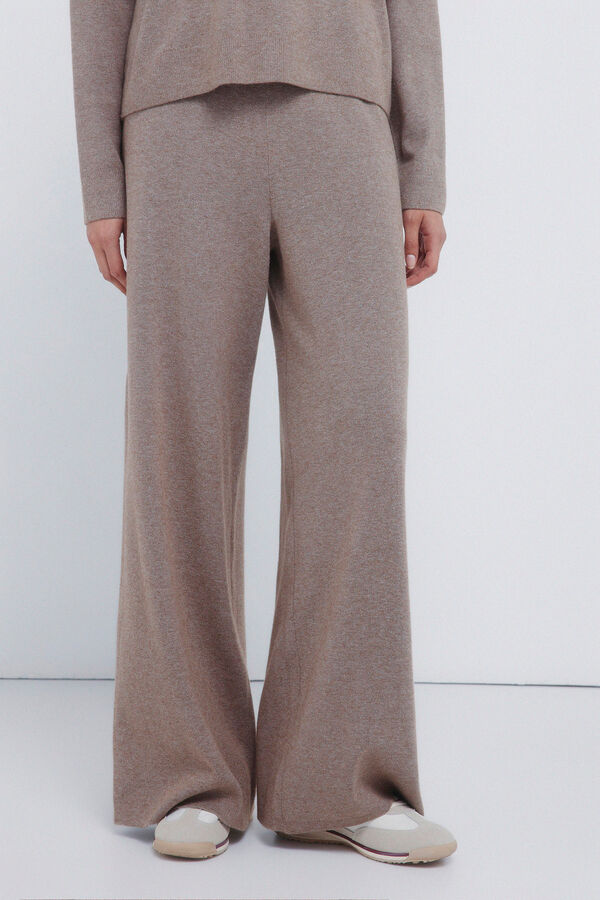 Springfield Cal&ccedil;a culotte de malha cinzento