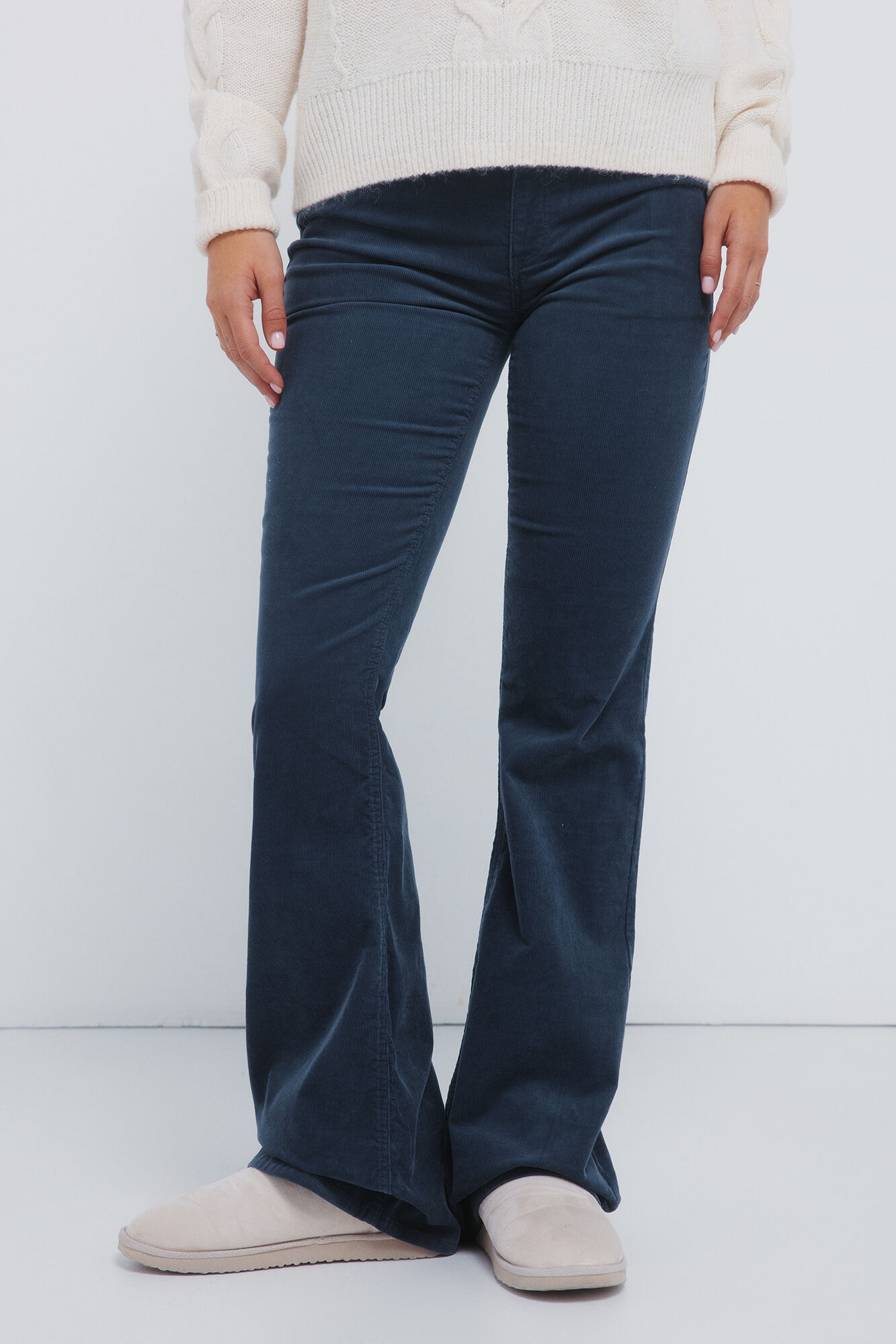 Springfield Pantalones pana low flare
