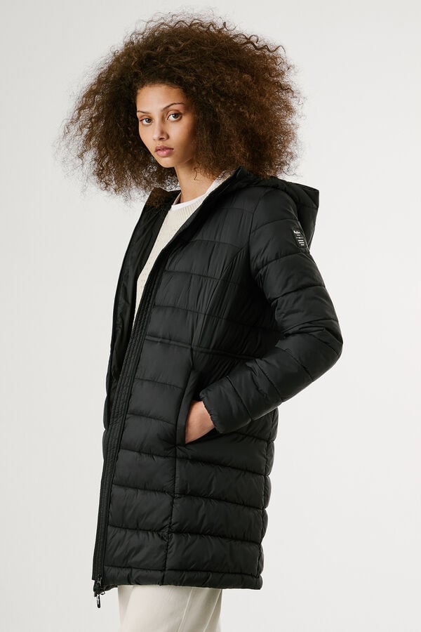 Pepe Jeans Long Padded Down Jacket black