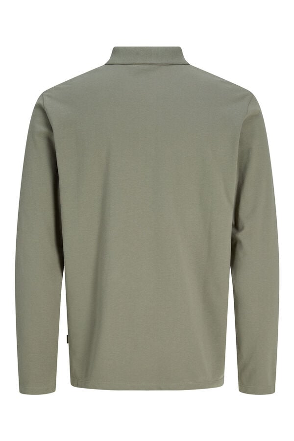 Jack & Jones Polo de manga comprida cinzento