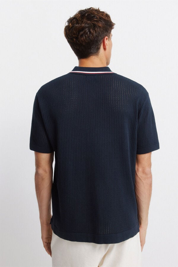 Springfield Polo sport jacquard azul